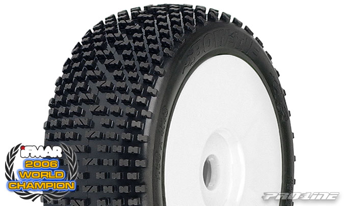 Bow-Tie Off-Road 1:8 Buggy Tires Mounted on V2 for Front or Rear